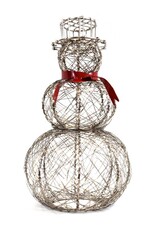 Mira Fair Trade Small Red Scarf Snowperson