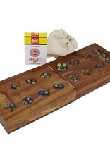 Global Crafts Handmade Mancala Cribbage Combo Game