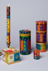 Thumbprint Artifacts Judaica Candle -Taper 9 in