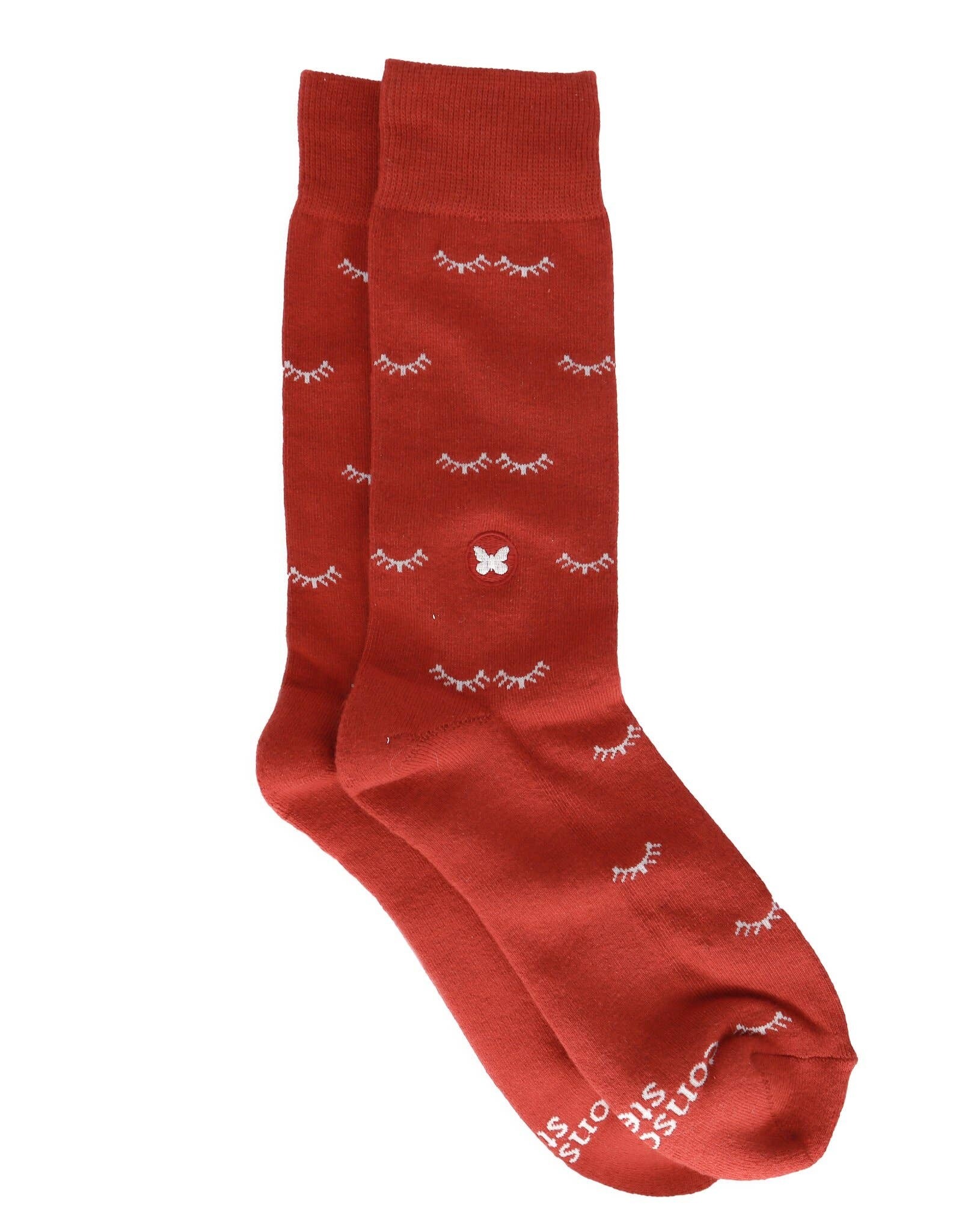 Conscious Step Socks that Stop Violence Against Women (Eyelash)
