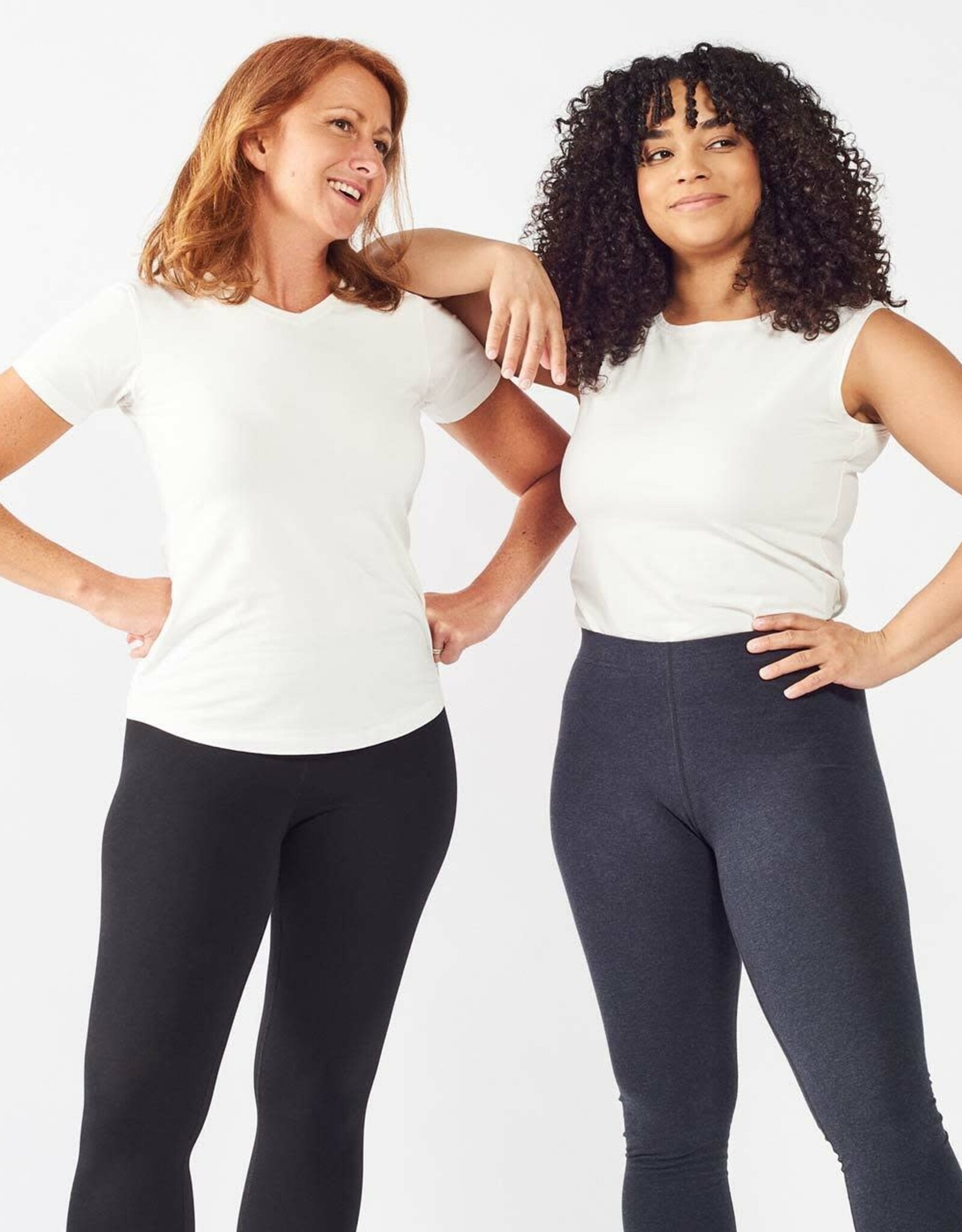 Maggie's Organics Organic Cotton Base Layer Leggings - Ankle Grey