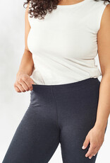 Maggie's Organics Organic Cotton Base Layer Leggings - Ankle Grey