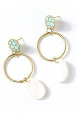 Matr Boomie Dhavala Earrings - Teal Drop