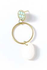 Matr Boomie Dhavala Earrings - Teal Drop