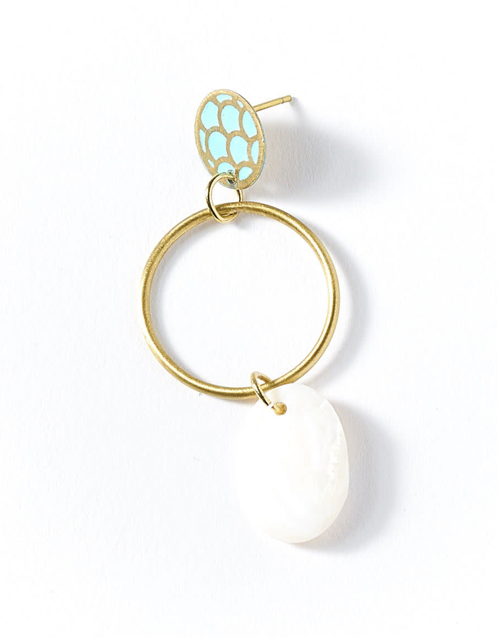 Matr Boomie Dhavala Earrings - Teal Drop