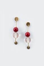 Mata Traders Ember Drop Earrings Ruby
