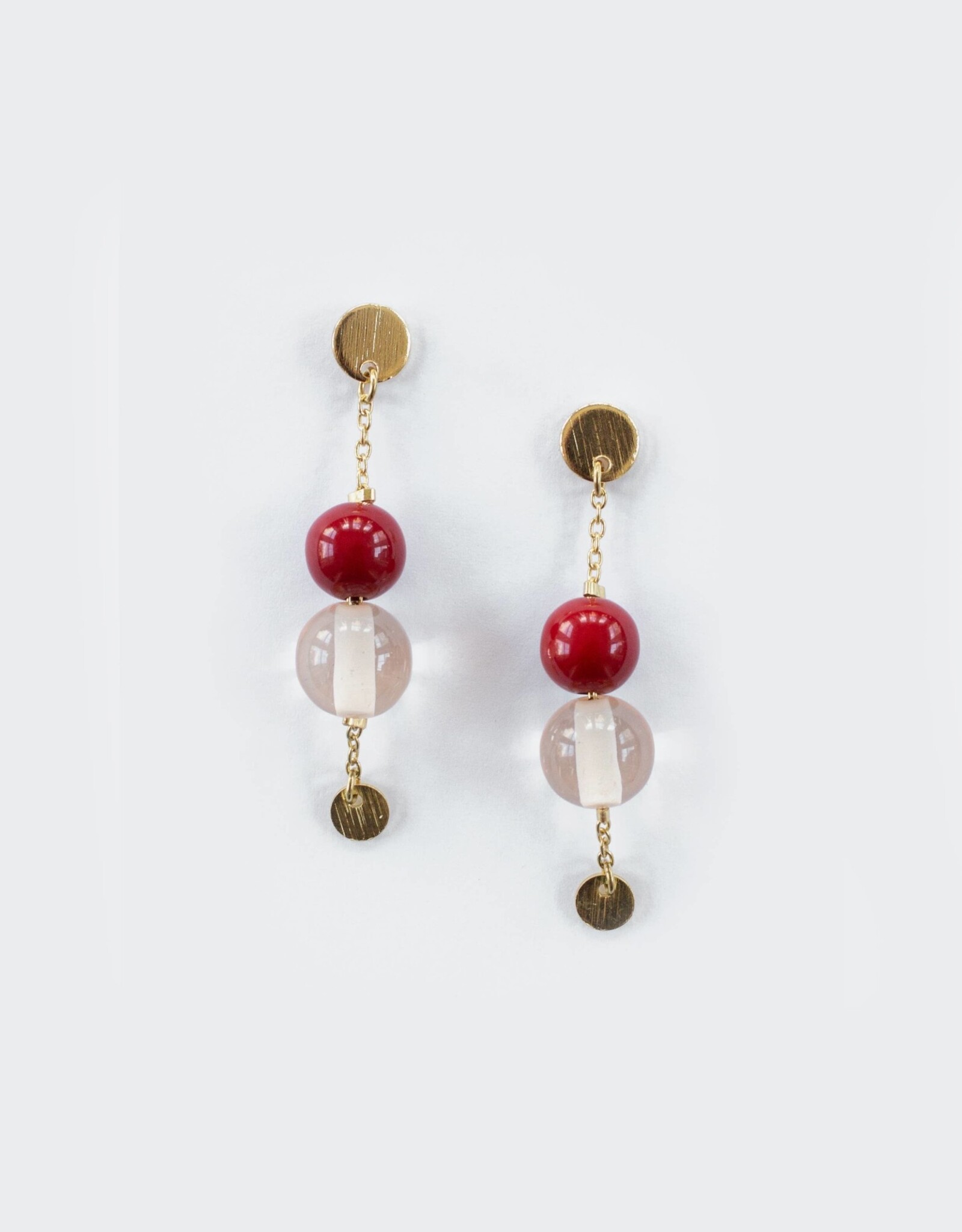 Mata Traders Ember Drop Earrings Ruby