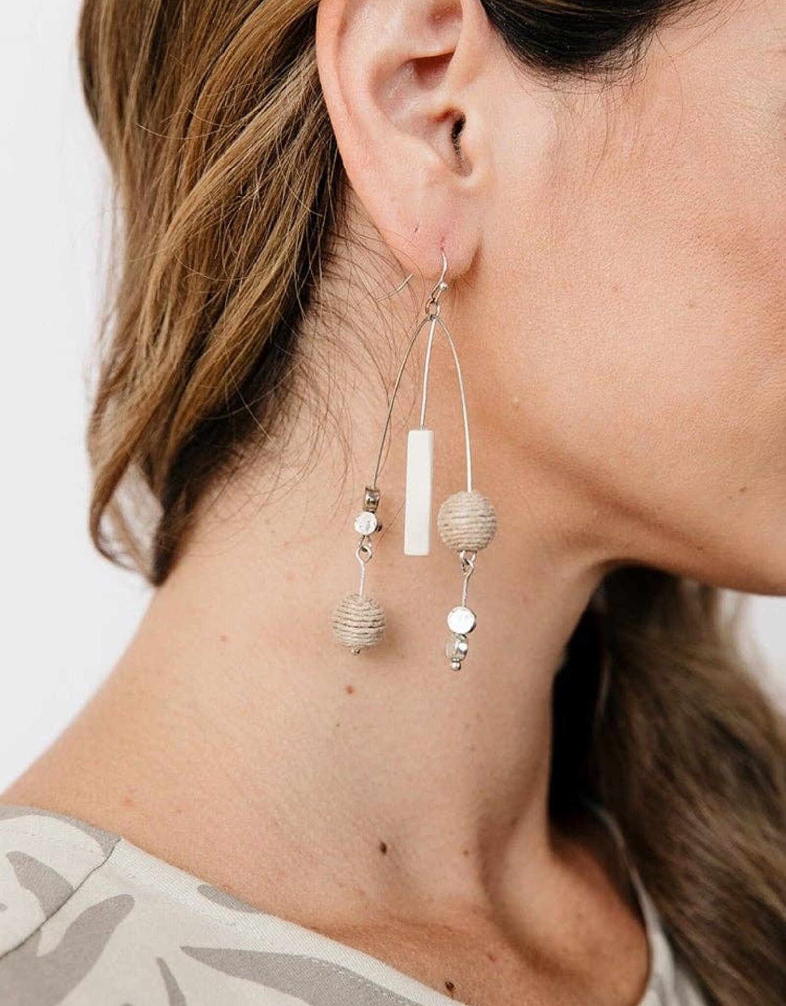 Mata Traders Kelsey Mobile Earrings Silver