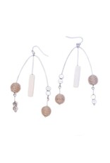 Mata Traders Kelsey Mobile Earrings Silver