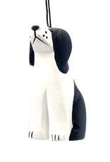 Women of the Cloud Forest Black and White Dog Balsa Ornament