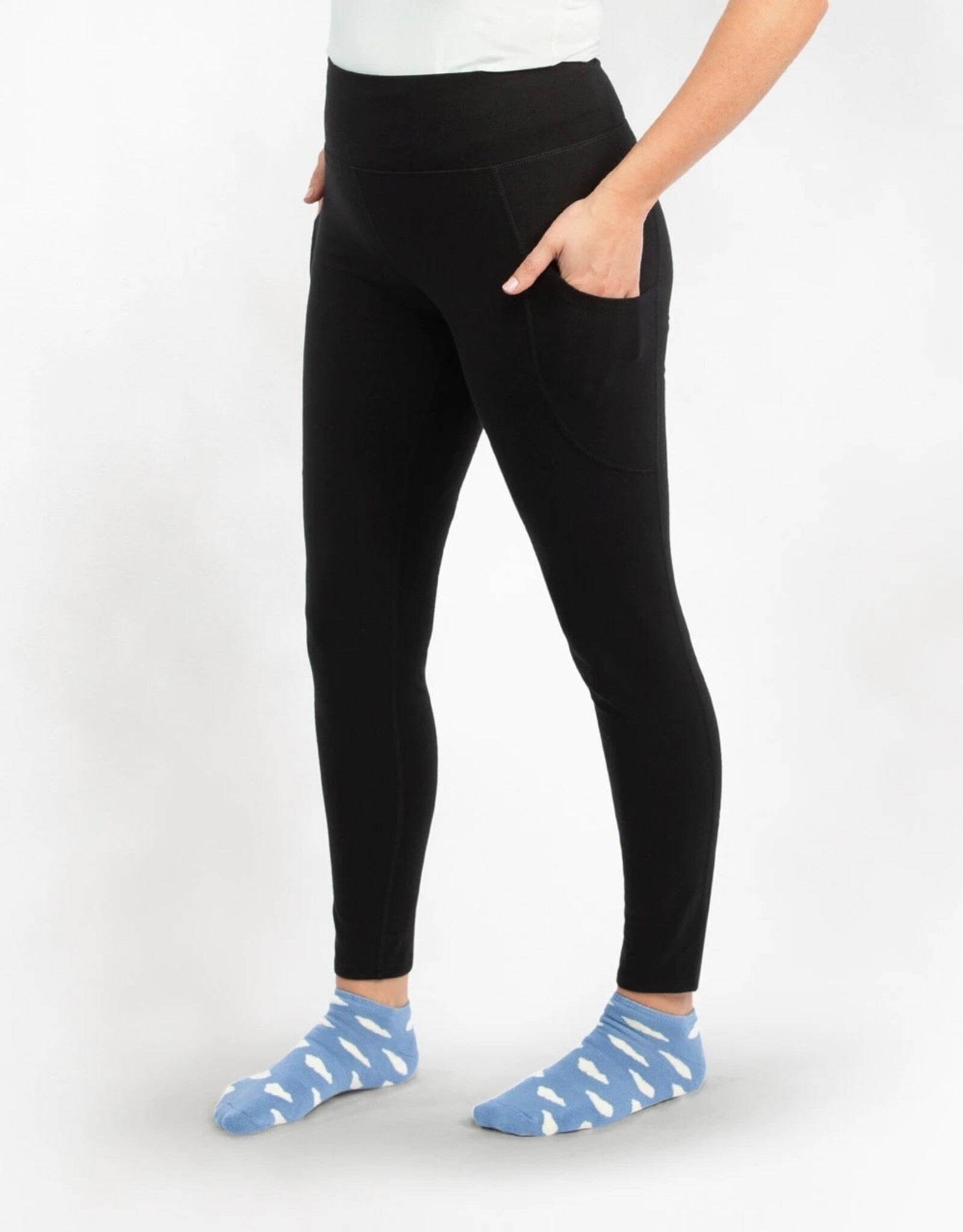Maggie's Organics Blackout Leggings Ankle Organic Cotton (Black)