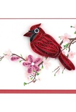 Quilling Card Quilled Cardinal Gift Enclosure Mini Card