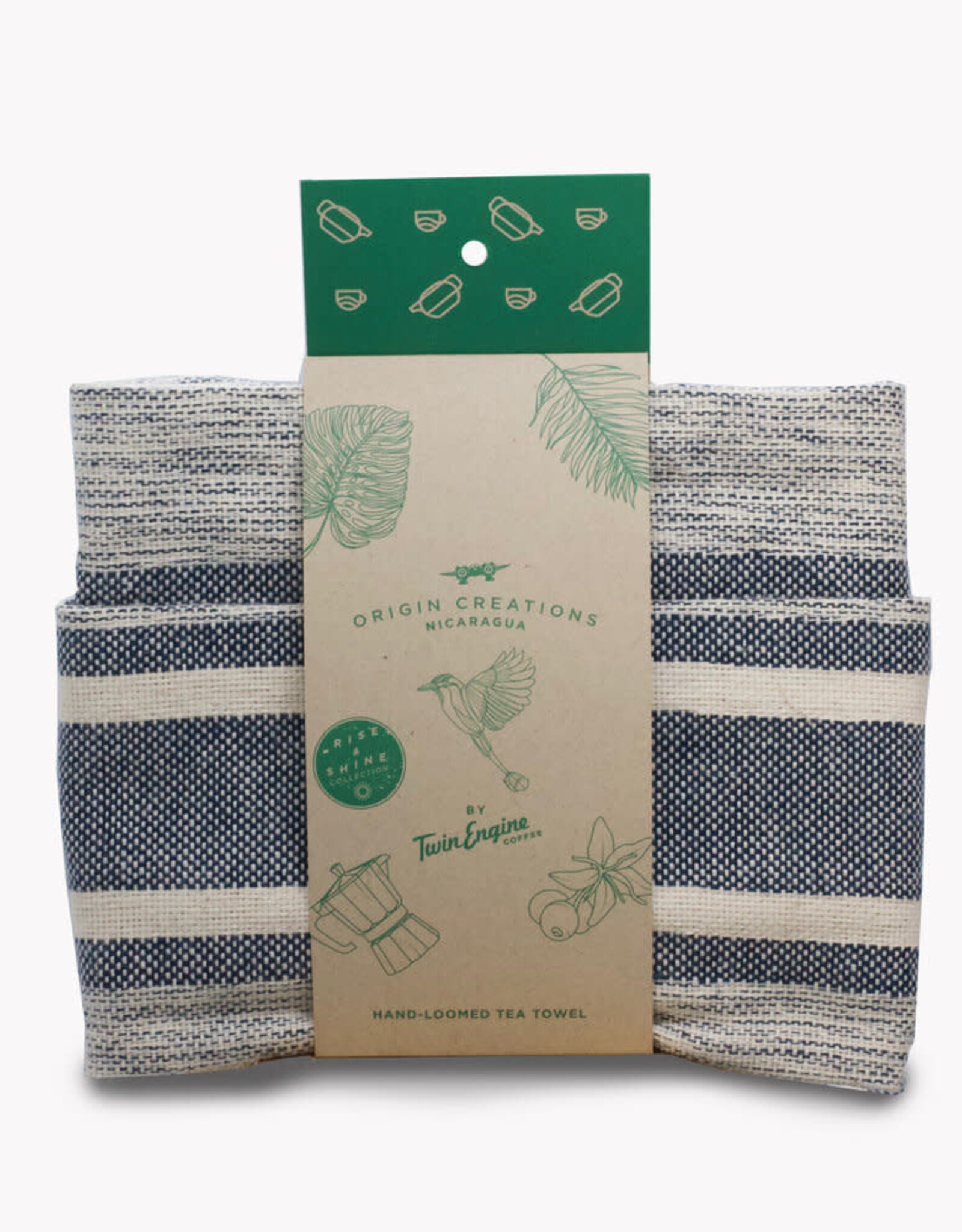 Twin Engine Eco-Dyed Cotton Tea Towel