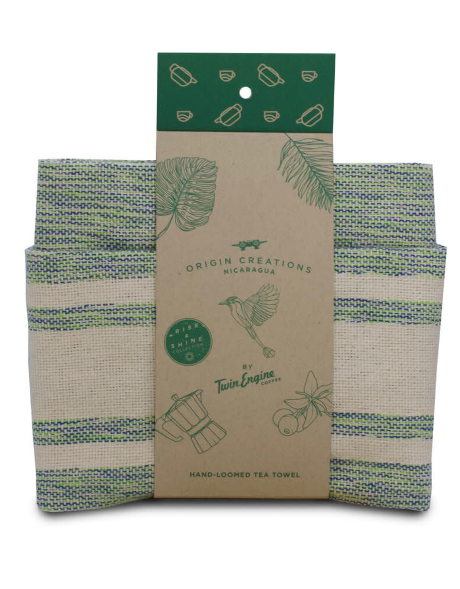 Twin Engine Eco-Dyed Cotton Tea Towel
