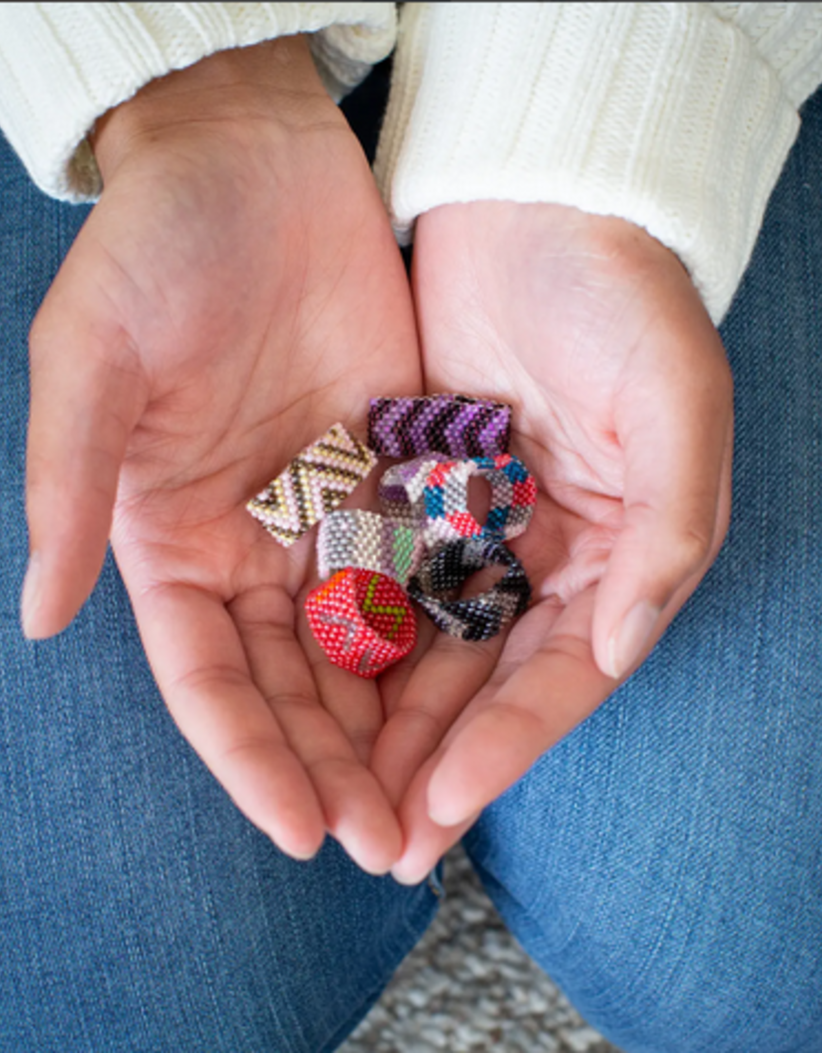 Lucia's Imports Beaded Ring