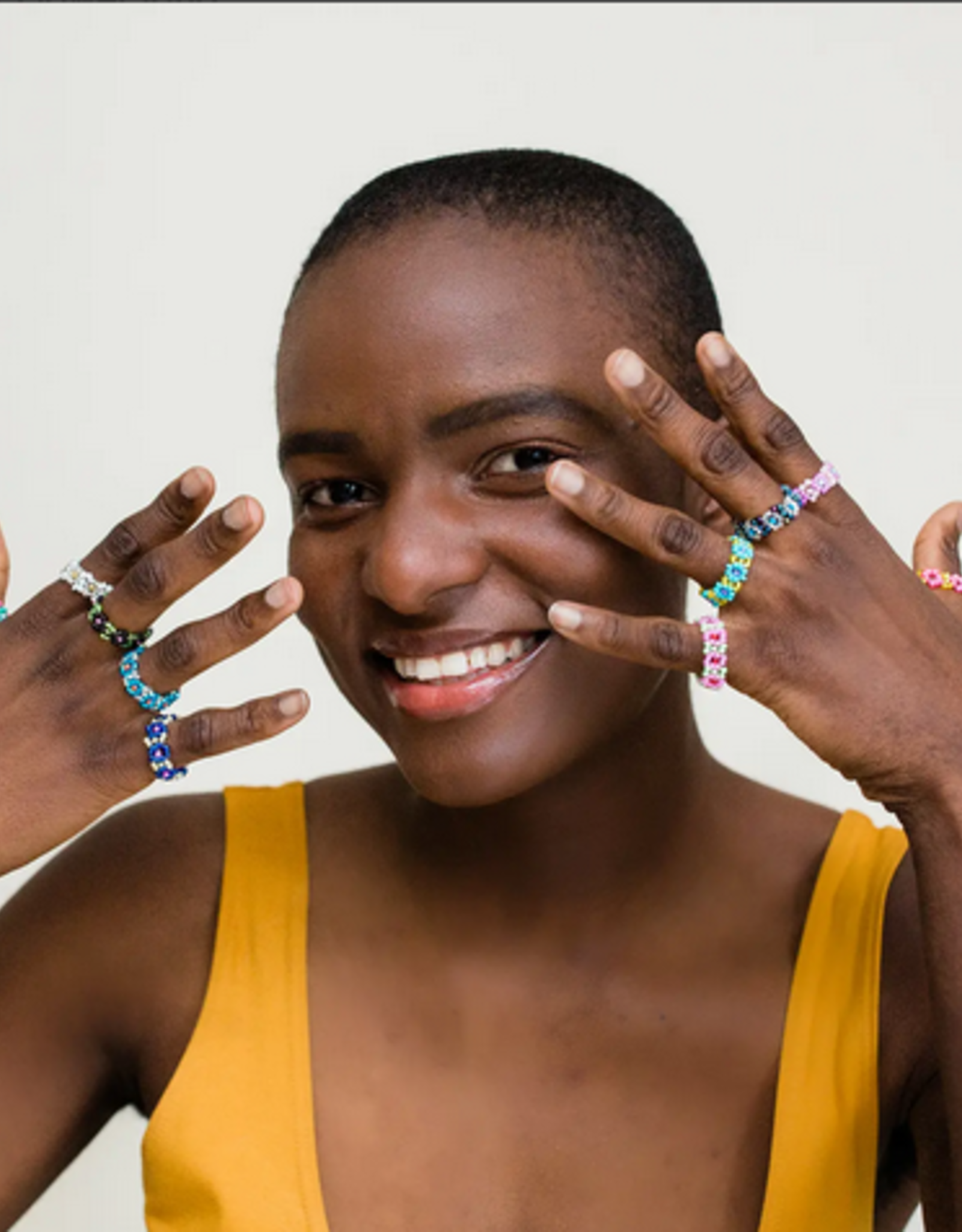 Lucia's Imports Flower Ring