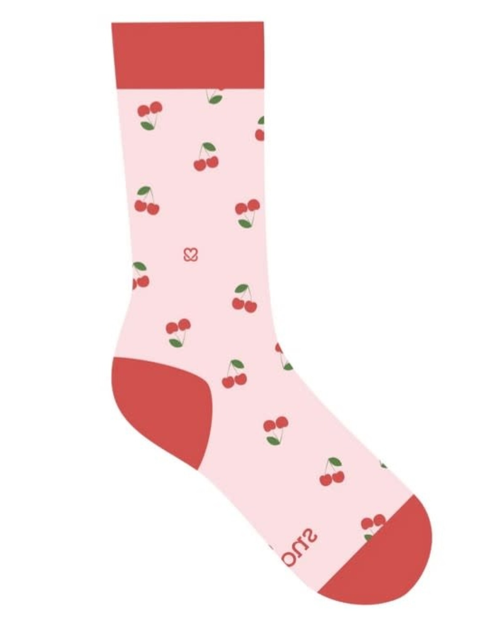 Conscious Step Socks that Support Self-Checks (Cherries)