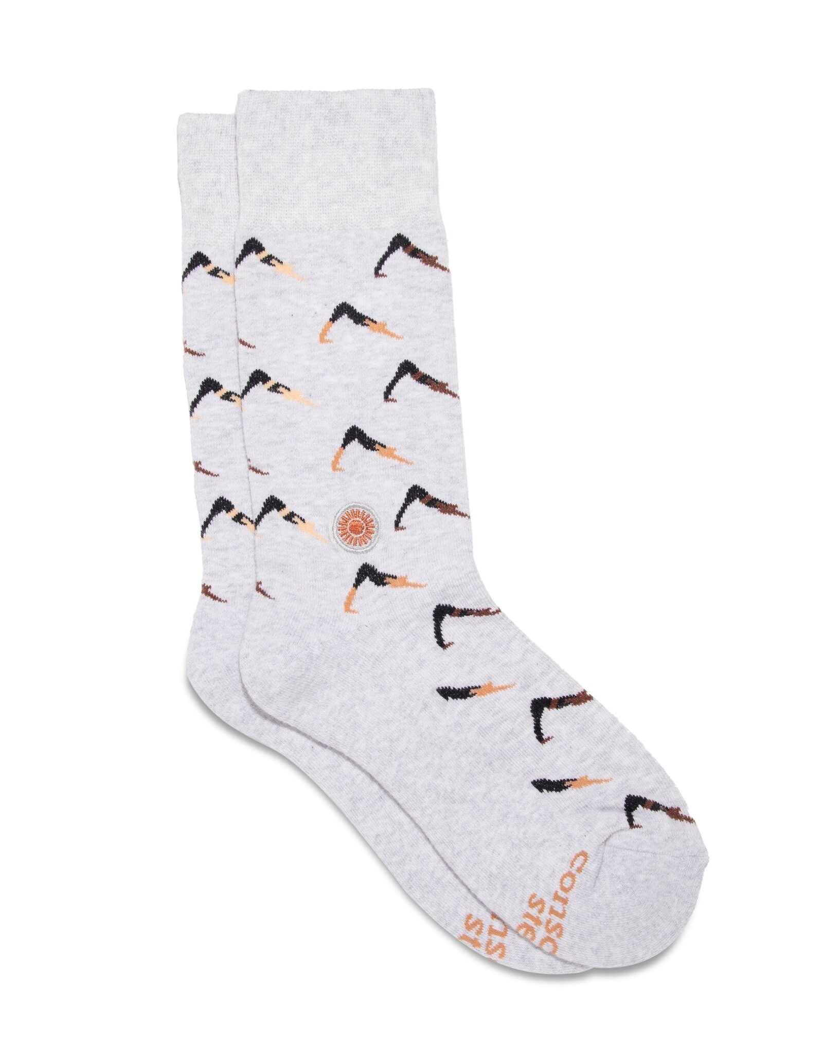 Conscious Step Socks that Support Mental Health (Yoga Pose)
