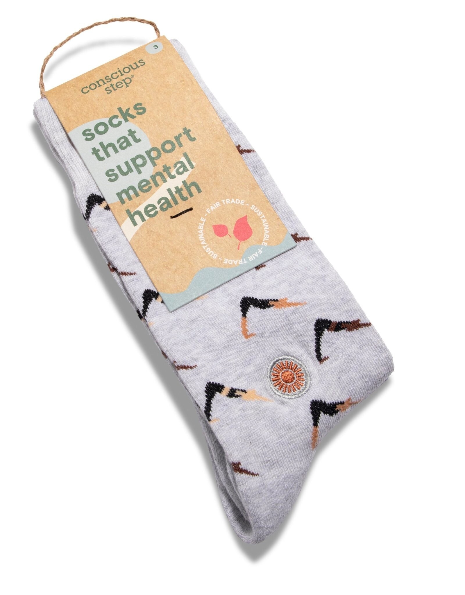 Conscious Step Socks that Support Mental Health (Yoga Pose)