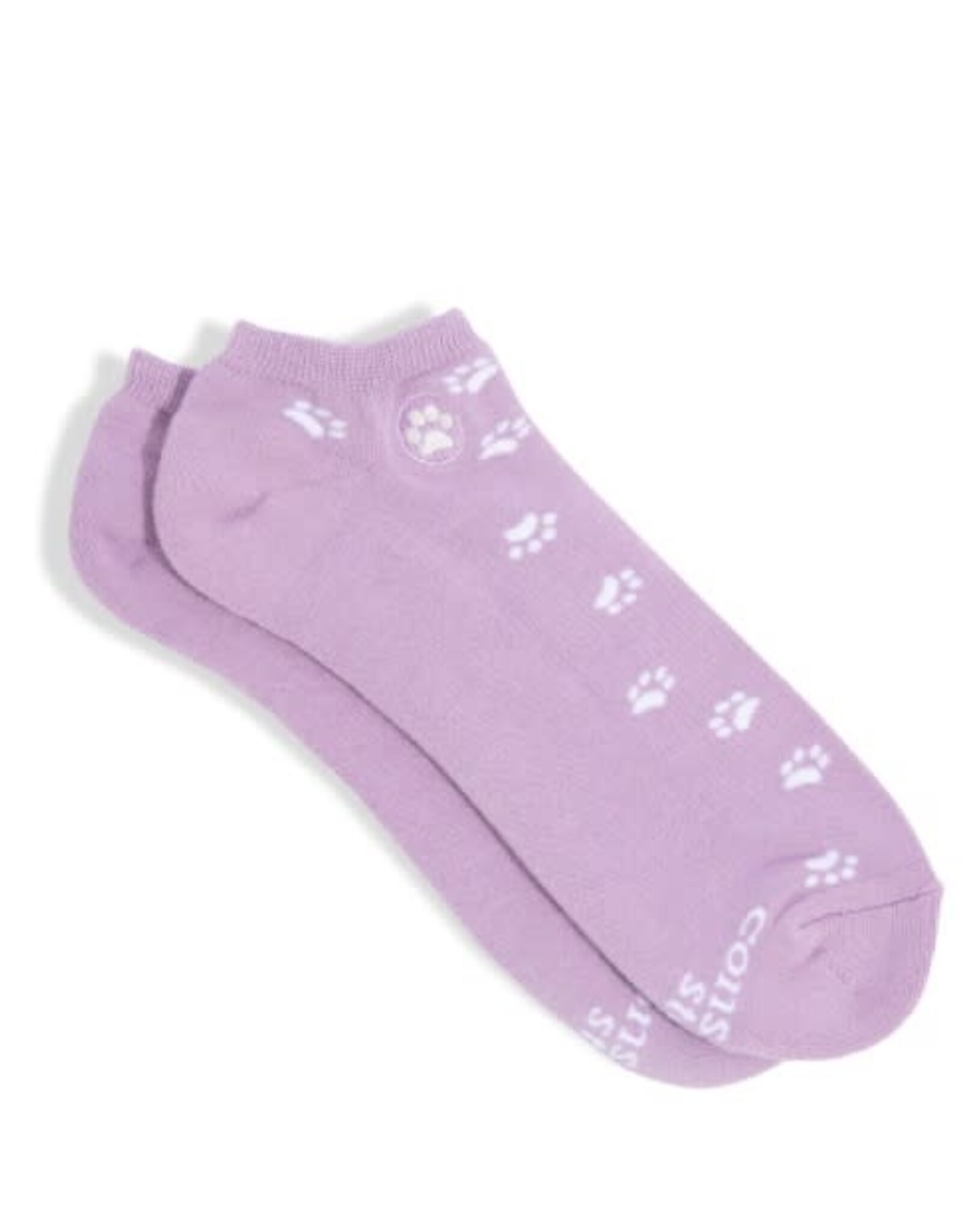 Conscious Step Ankle Socks that Save Dogs (Lavender)