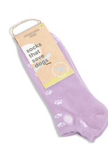 Conscious Step Ankle Socks that Save Dogs (Lavender)