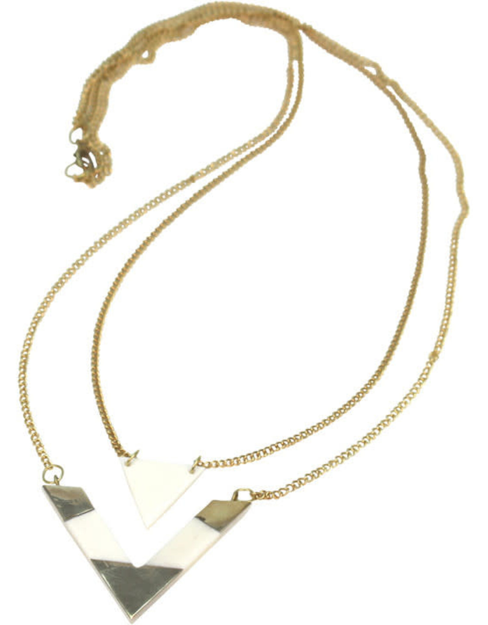Ten Thousand Villages Canada Double V Bone Necklace