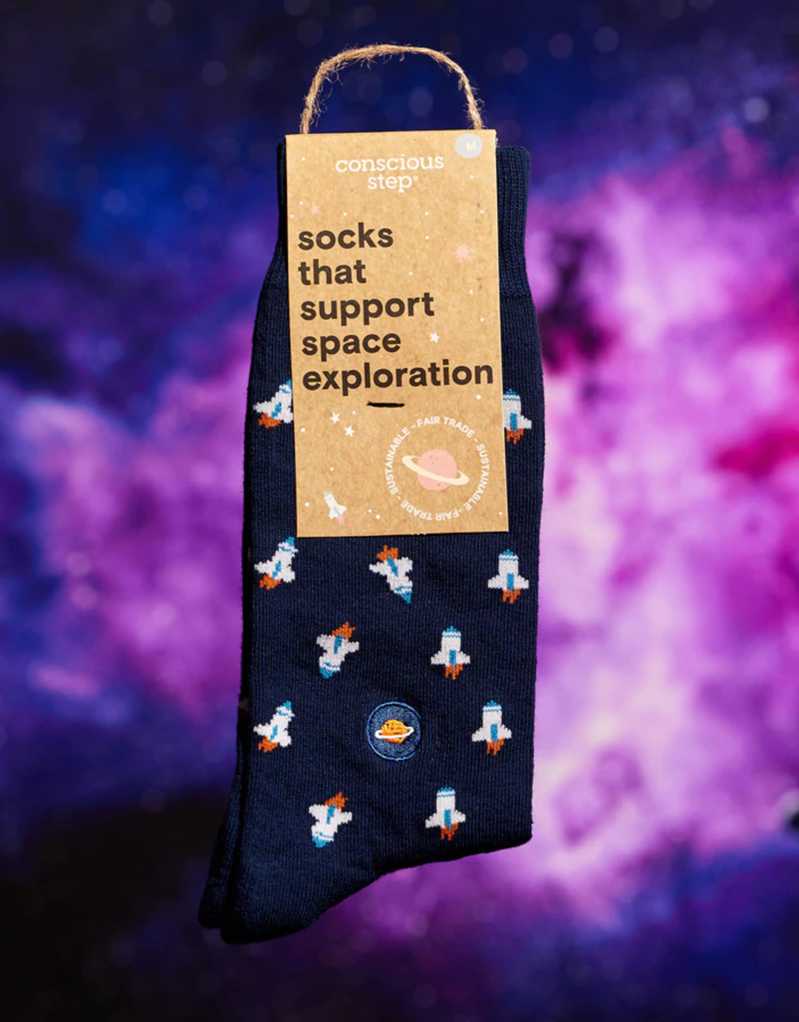 Conscious Step Socks that Support Space Exploration (Rockets)