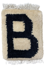 Bunyaad Pakistan Letter "B" Mug Rug - Ivory