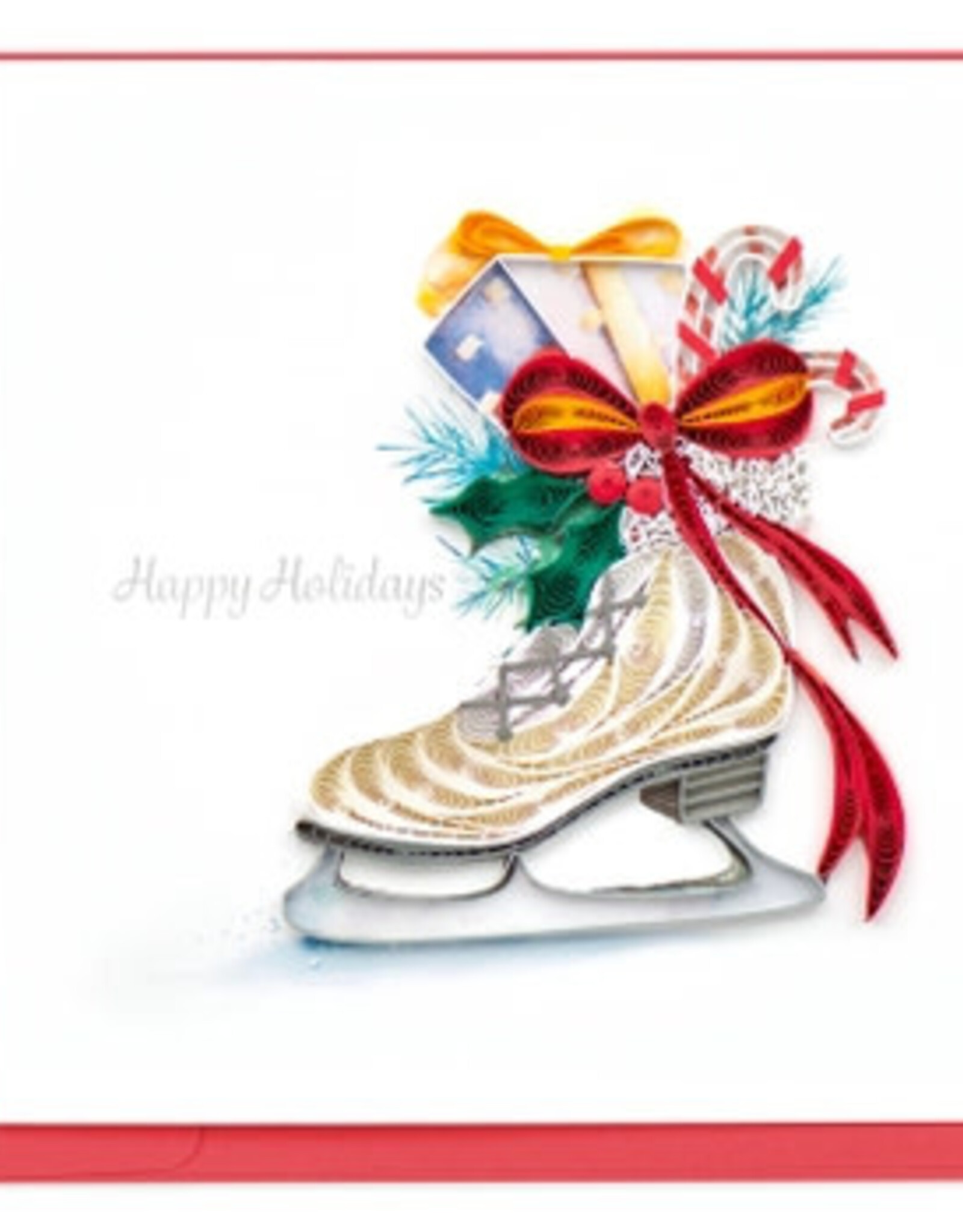 Quilling Card Quilled Winter Skates Card