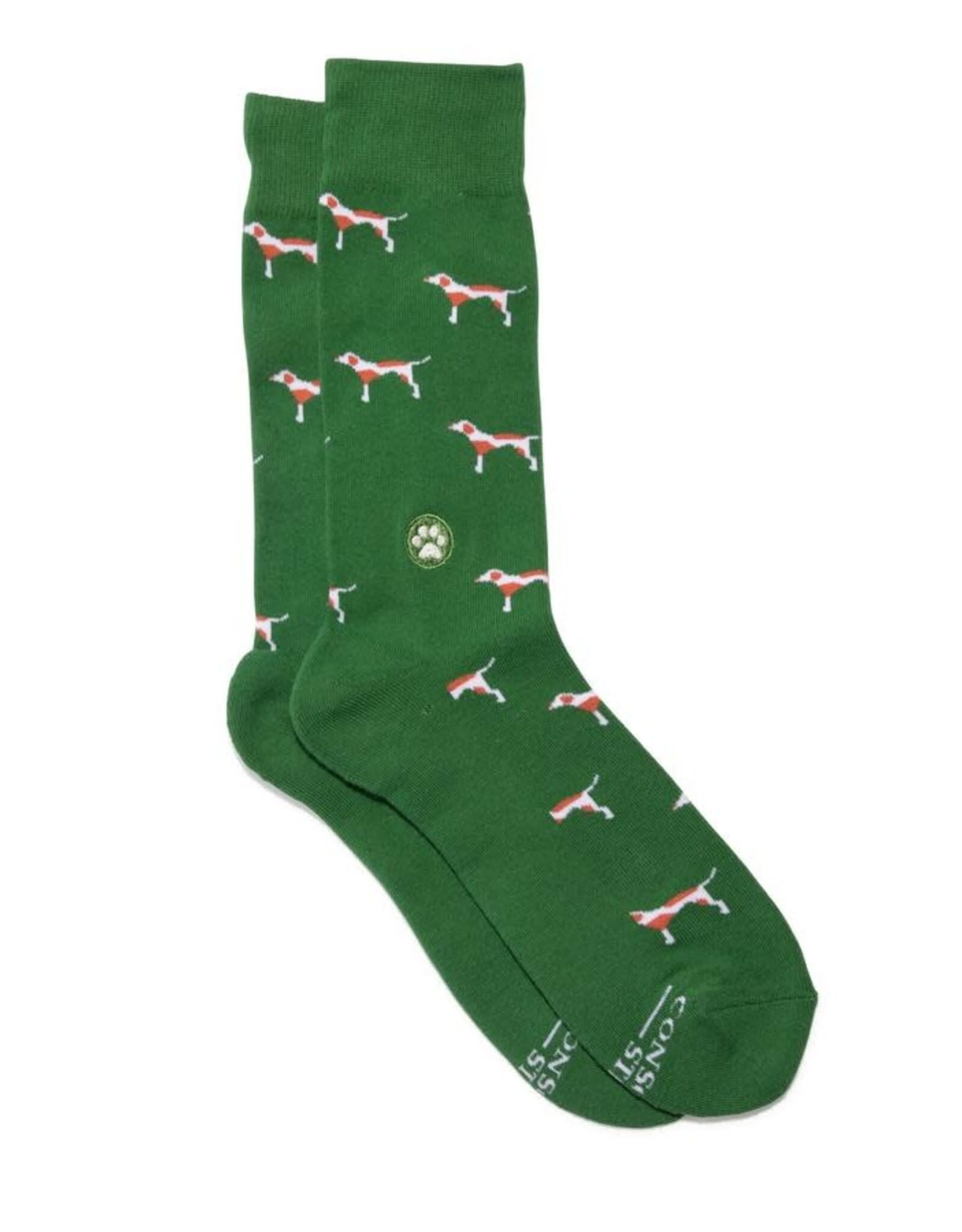 Conscious Step Socks that Save Dogs (Green)