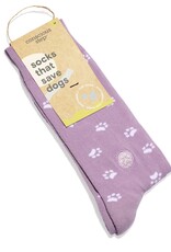 Conscious Step Socks that Save Dogs (Lavender)