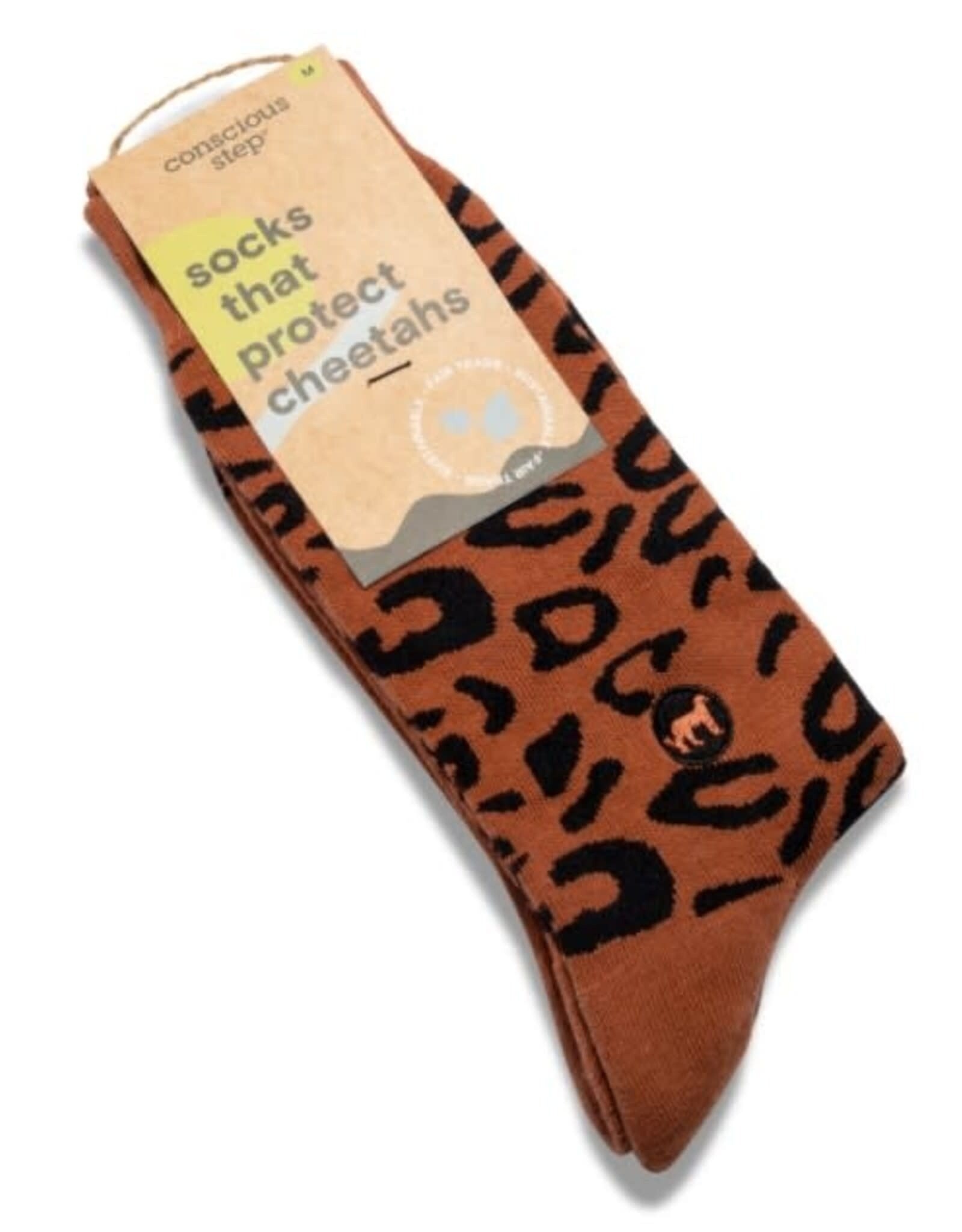 Conscious Step Socks that Protect Cheetahs (Spots)