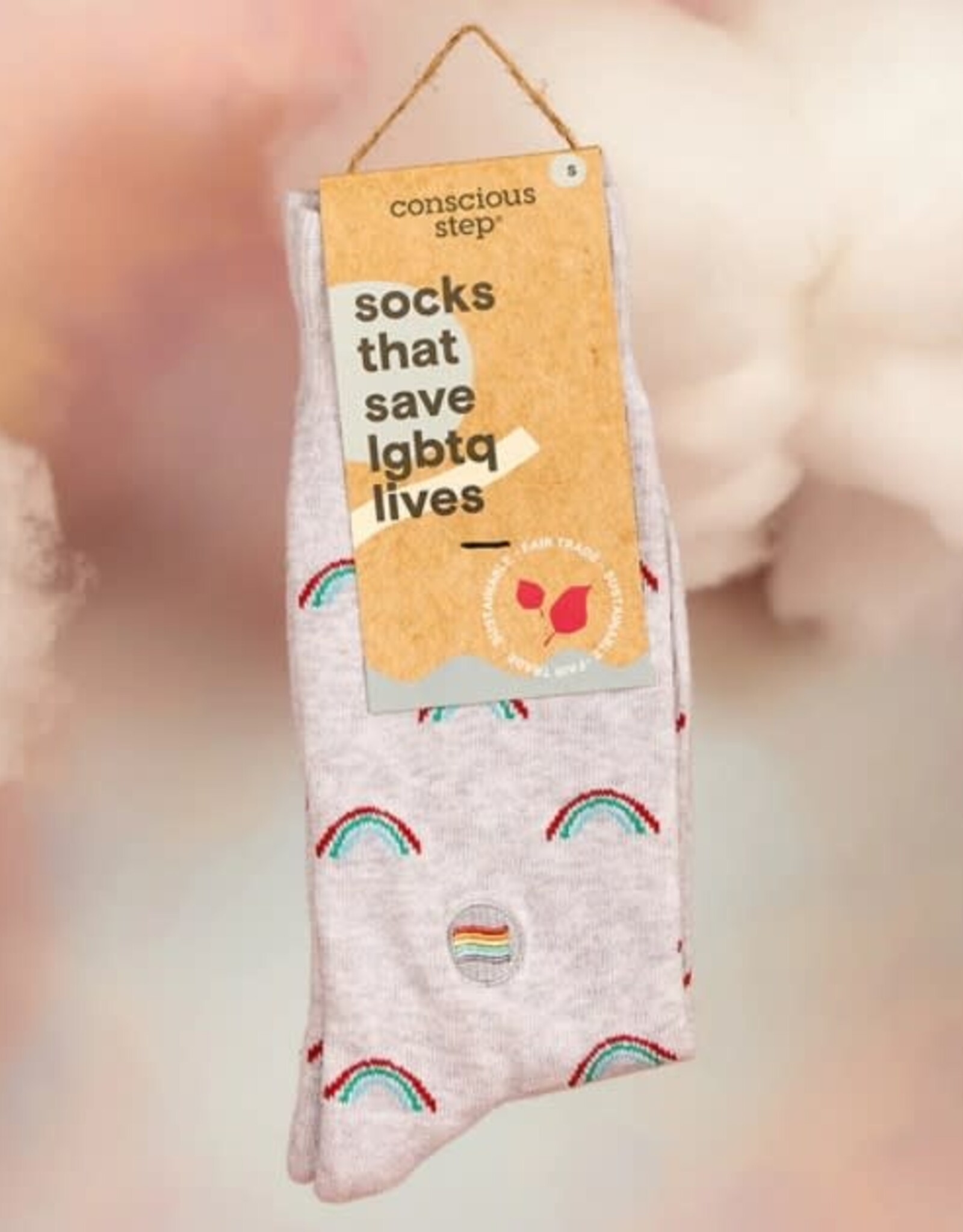 Conscious Step Socks that Save LGBTQ Lives (Rainbows)