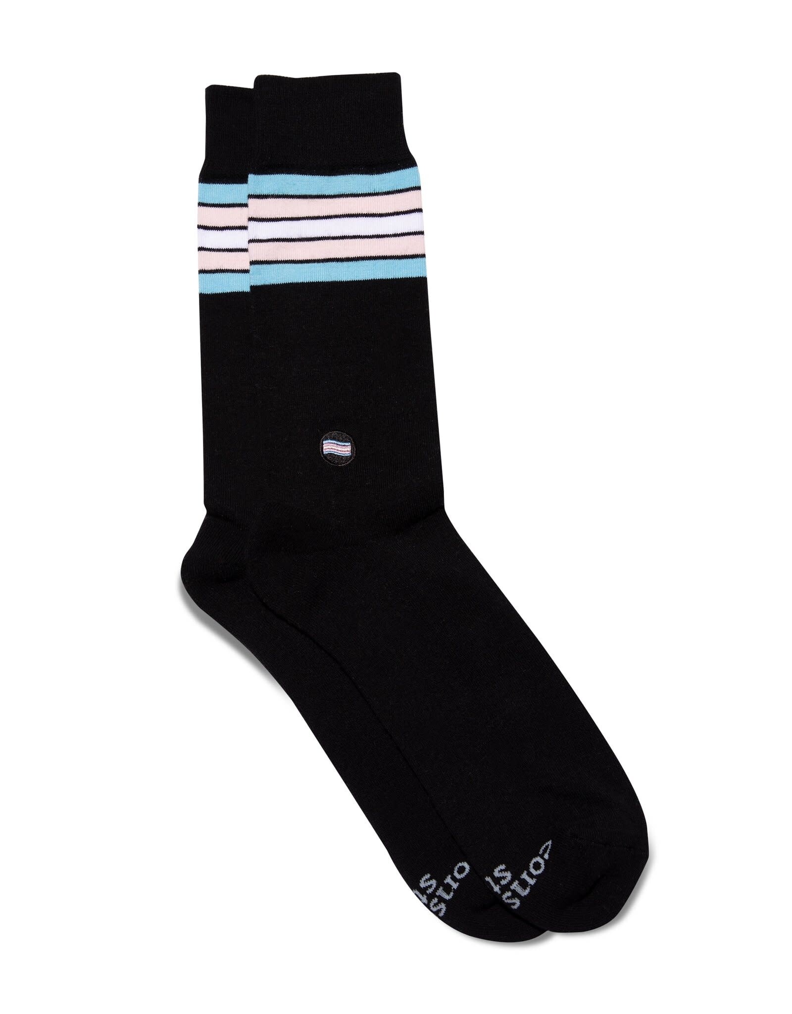 Conscious Step Socks that Save LGBTQ Lives (Trans Flag)
