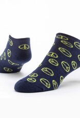 Maggie's Organics Footie Socks (Navy Peace)