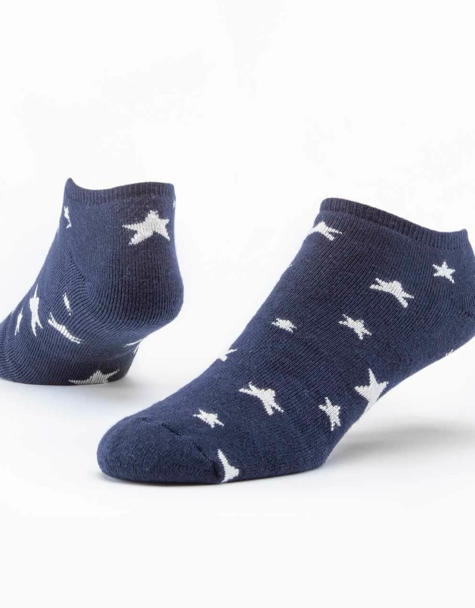 Maggie's Organics Footie Socks (Navy Star)