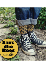 Maggie's Organics Bee Keeper Crew Socks (Yellow & Black)