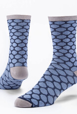 Maggie's Organics Bee Keeper Crew Socks (Navy & Blue)