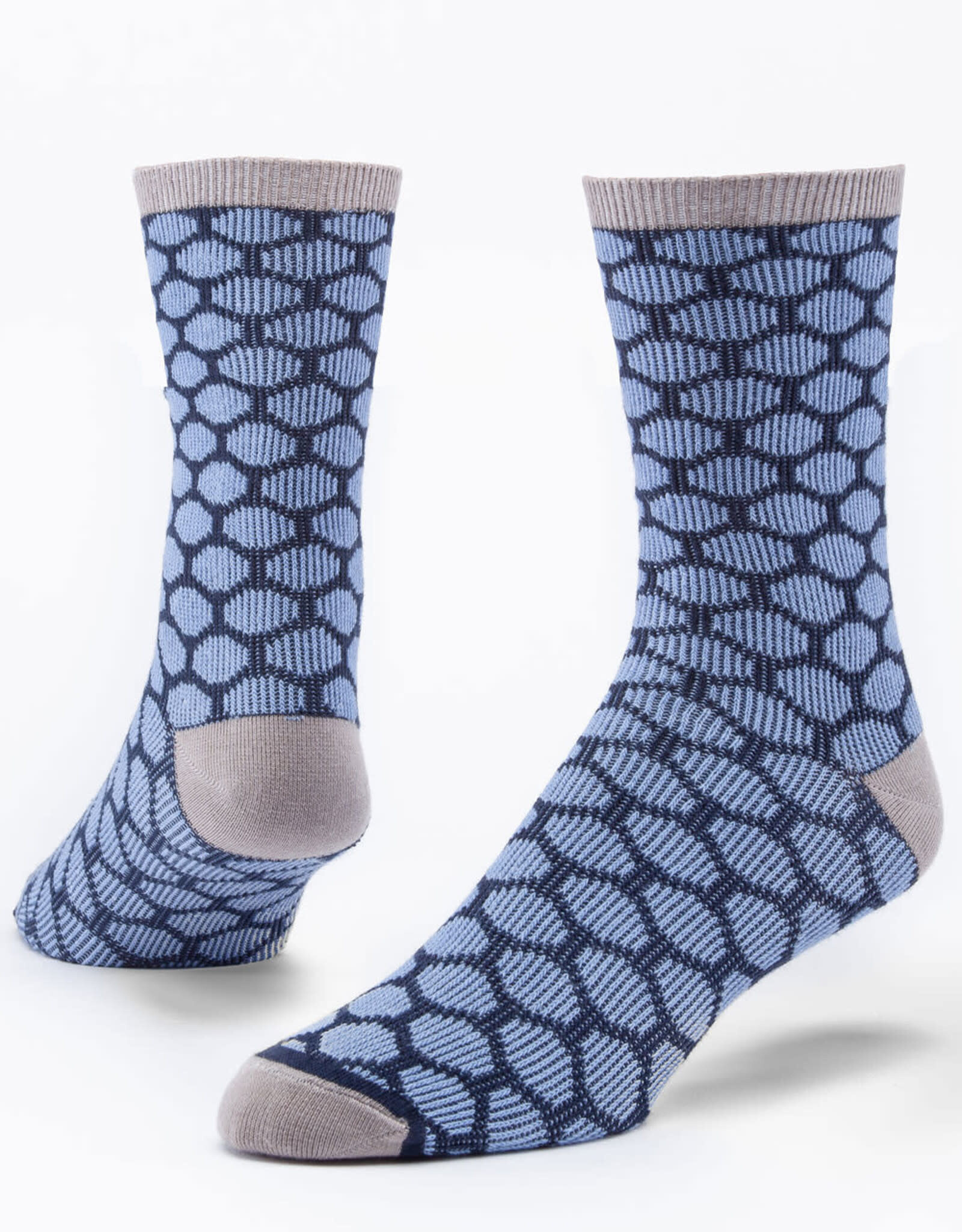 Maggie's Organics Bee Keeper Crew Socks (Navy & Blue)