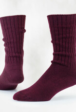 Maggie's Organics Wool Crew Socks Heathered (Rosewood)