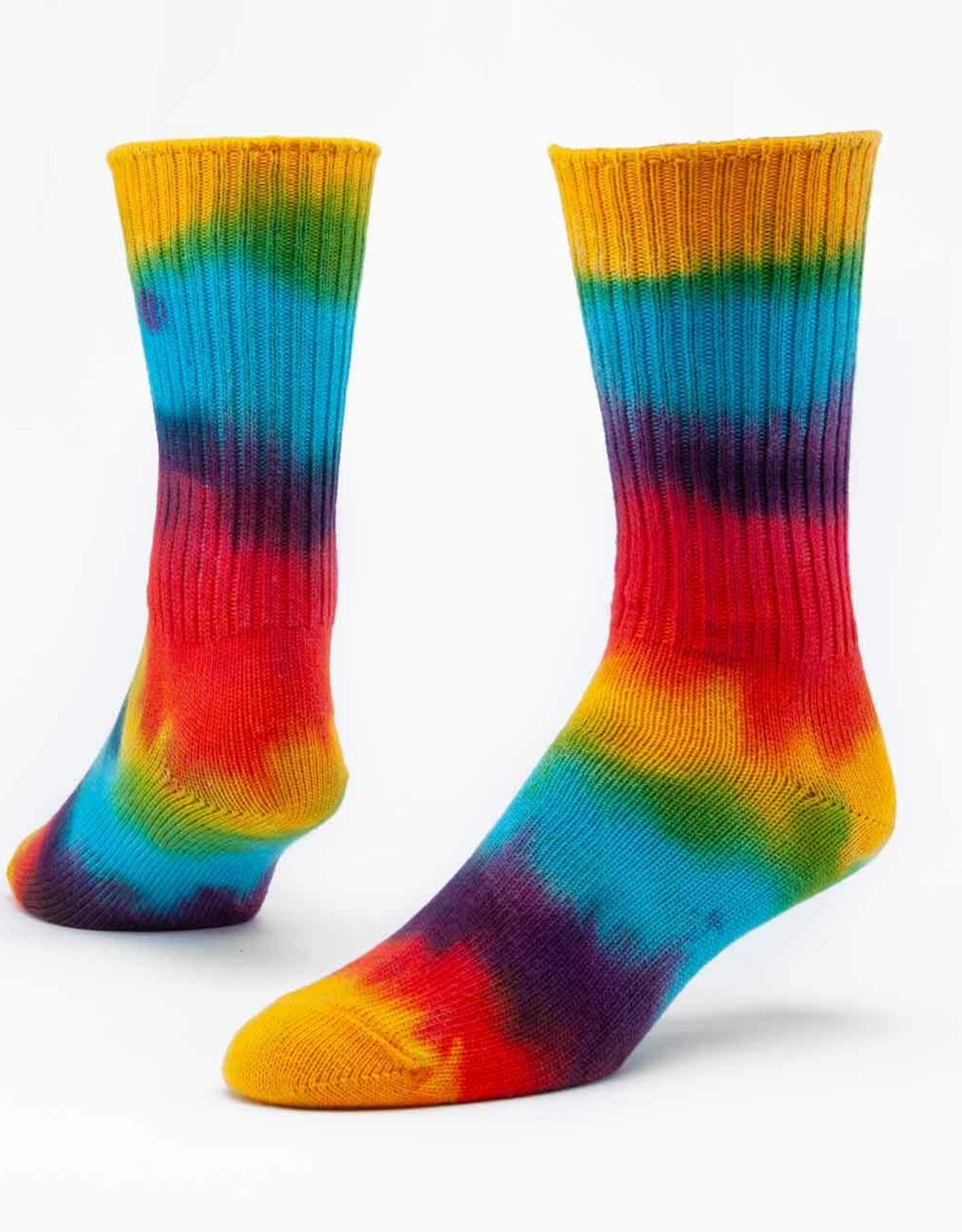Maggie's Organics Cotton Crew Socks  Tie-Dye (Bold)