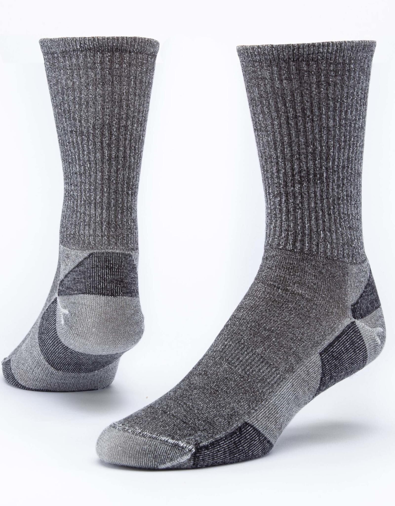 Maggie's Organics Urban Hiker Wool Crew Socks (Gray)