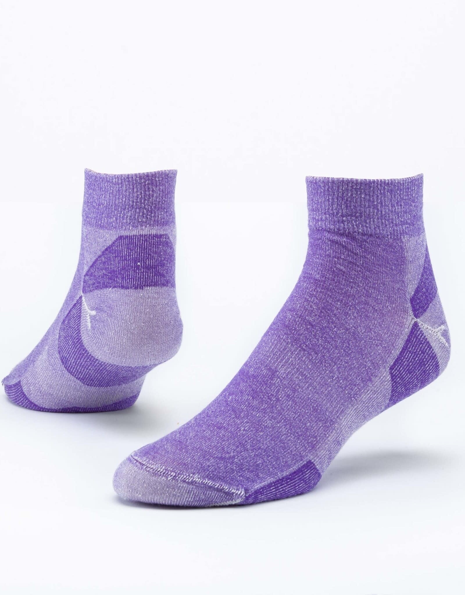 Maggie's Organics Urban Hiker Wool Ankle Socks (Purple)