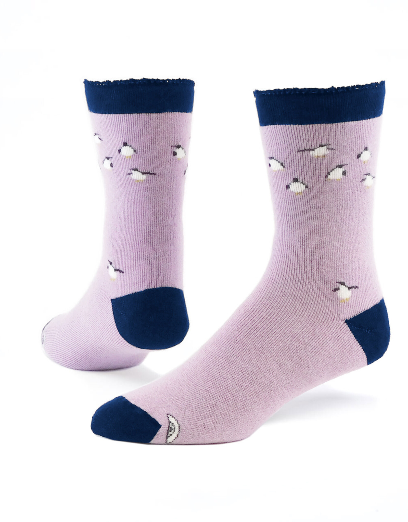 Maggie's Organics Wool Snuggle Socks (Penguin Rose)