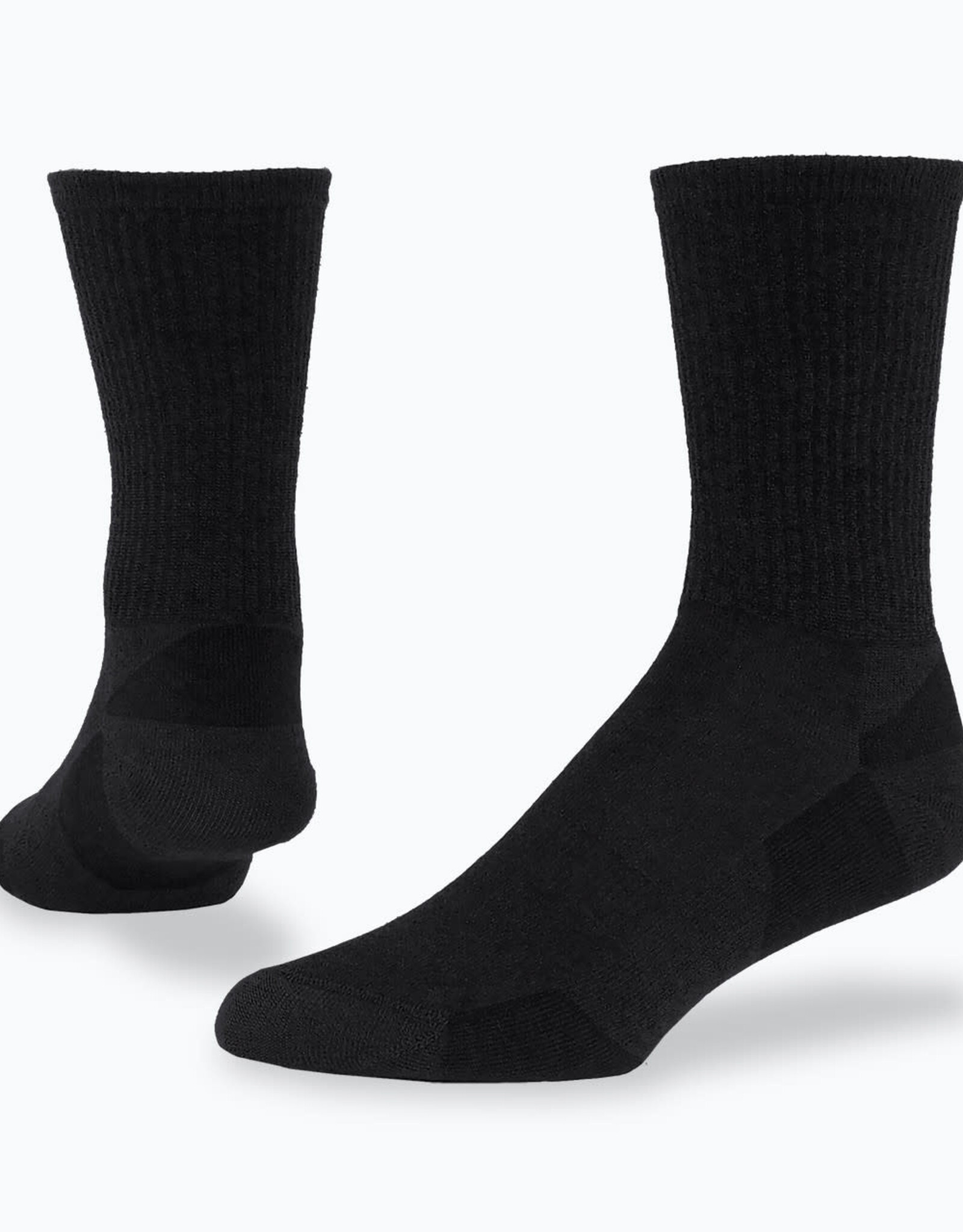 Maggie's Organics Urban Hiker Wool Crew Socks (Black)