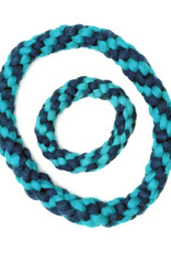 Dharma Dog Karma Cat Rope Ring Toy Blue/Turquoise