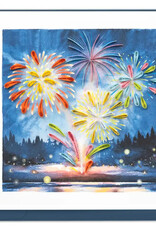 Quilling Card Quilled Fireworks Display Greeting Card