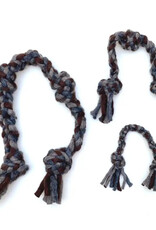 Dharma Dog Karma Cat Knotted Rope Pull - Cream/Grey