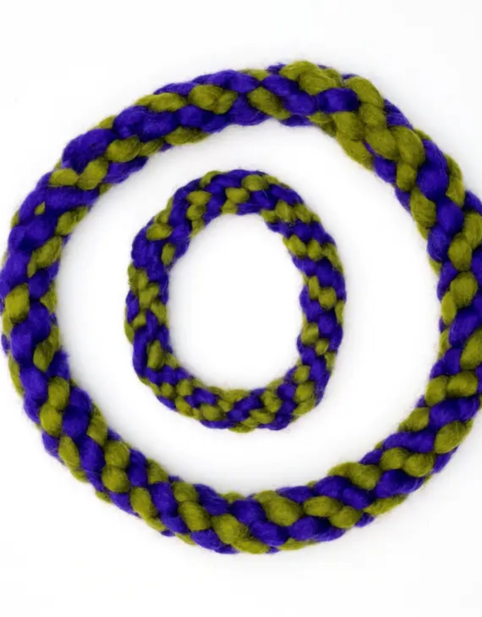 Dharma Dog Karma Cat Rope Ring Toy Purple/Green