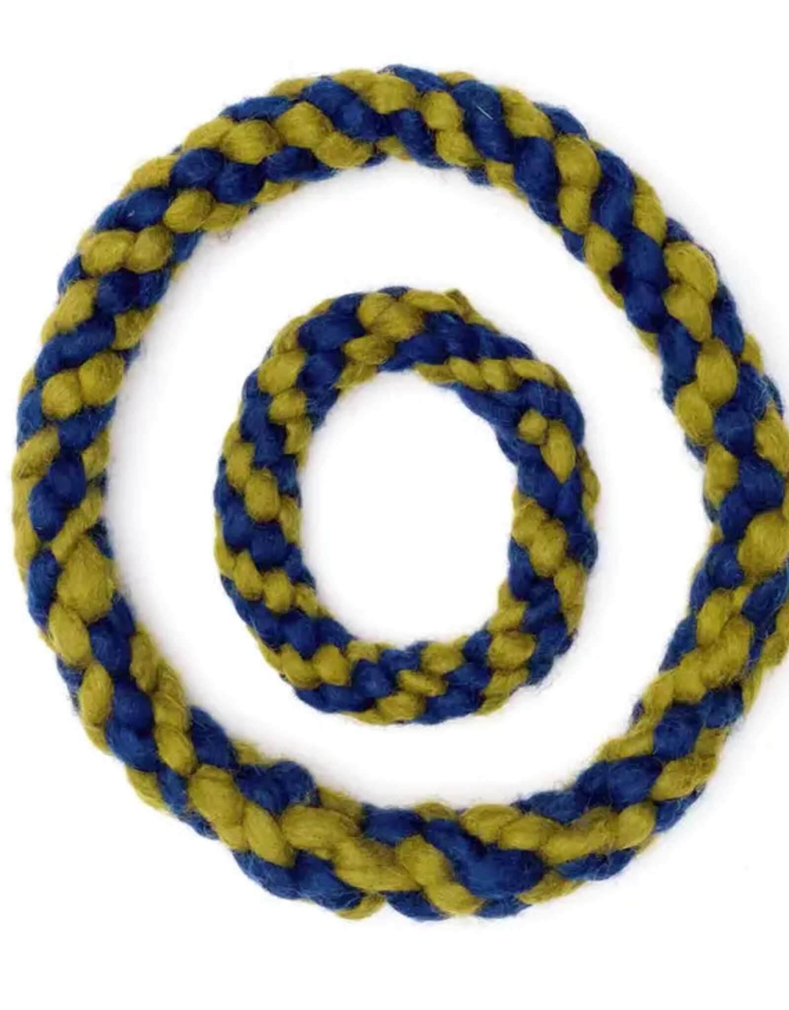 Dharma Dog Karma Cat Rope Ring Toy Navy/Green